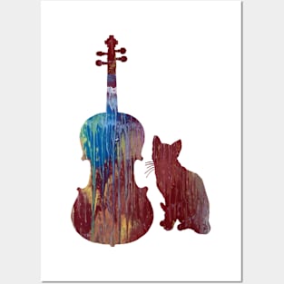 Viola Cat Art Posters and Art